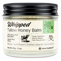 Beef Tallow Honey Balm for Skin: 100% Grass Fed Whipped Organic Moisturizer with Organic Raw Honey, Jojoba Oil, Vitamin E ? Natural Face and Body Care for Mature, Dry or Sensitive Skin, 2oz
