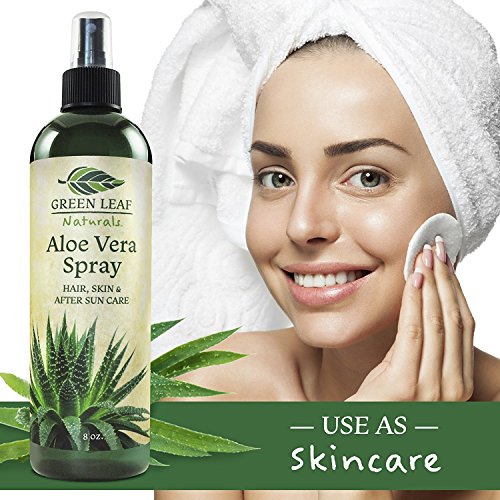 Aloe Vera Spray for Face & Body – Cold Pressed, 8 oz