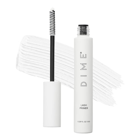 DIME Beauty Lash Primer, Eyelash Primer for Added Mascara Volume and Length, White Prime and Growth Serum, 8 g / 0.28 oz