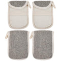 4pcs Exfoliating Mesh Soap Pouches with Drawstring
