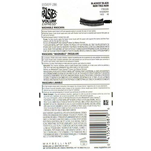 Maybelline Volum' Express The Falsies Flared Mascara, Blackest Black