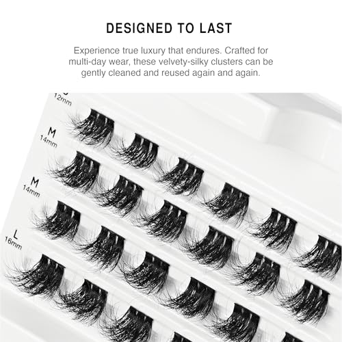 VLuxe Faux Mink Lash Clusters 12-16mm 24pk