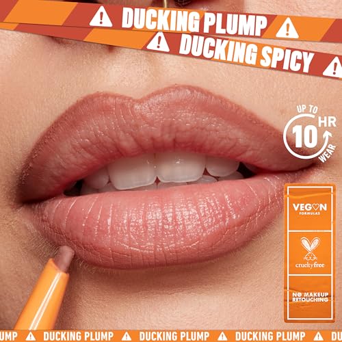 NYX Professional Makeup Duck Plump Nude Flip Lip Liner 0.01oz - Up to 10HR Wear, Matte, Cruelty-Free