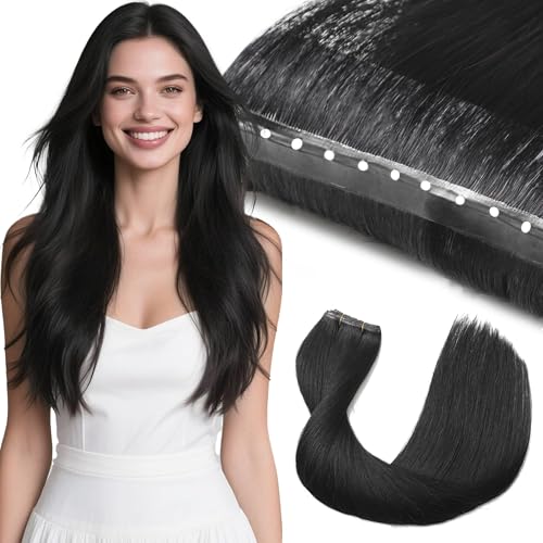 Lacer 14 Inch Butterfly Weft Hair Extensions - Jet Black Remy Hair