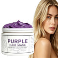 Purple Hair Mask for Blonde & Gray Hair - Reduces Brassiness