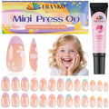 26-Piece Kids Press-On Nails Set with Glue for Ages 5-12