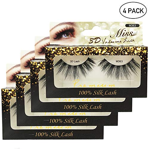 [4 PACKS] Miss Lashes 3D Volume Tapered False Eyelash Extension