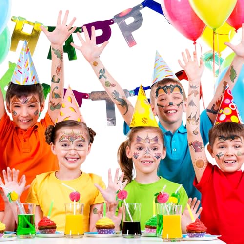 Face Tattoos for Kids - 24 Sheets Water Transfer Stickers
