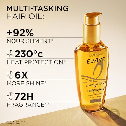 L'Oréal Paris Elvive Extraordinary Oil Hair Serum 100ml - Intense Nourishment & Heat Protection