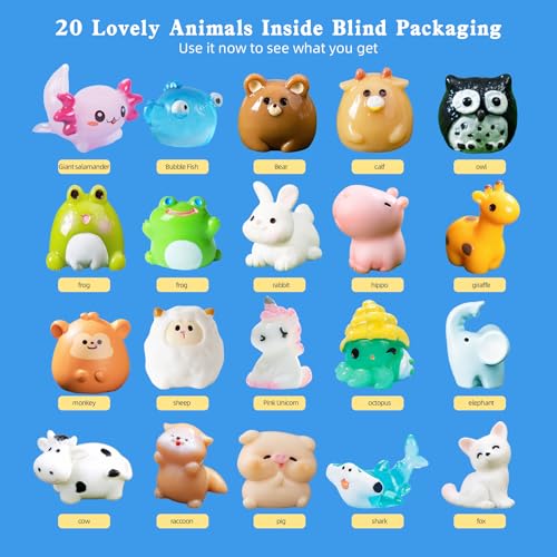 20 Pack Kids Bath Bombs with Surprise Animal Toys - Fun Bubble Bath Set