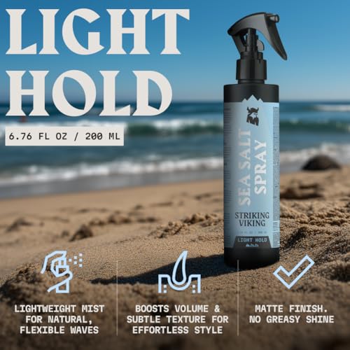 Striking Viking Sea Salt Spray – Beachy Waves & Volume, 6.76 oz