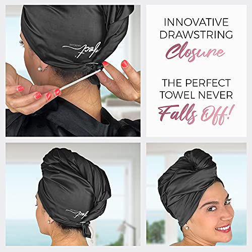Microfiber Hair Towel Wrap with Clip – Fast Drying