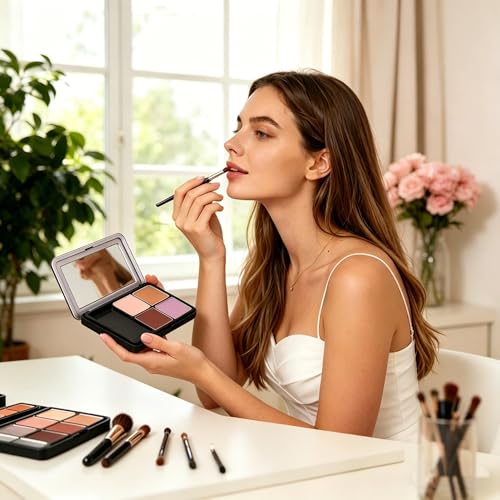Magnetic Makeup Palette, 2pc Refillable Empty Eyeshadow Blush