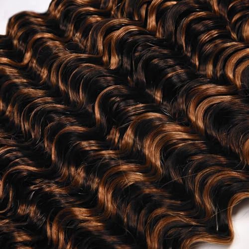 Deep Wave 10 Inch Brazilian Virgin Hair Bundle P1B/30 Highlights