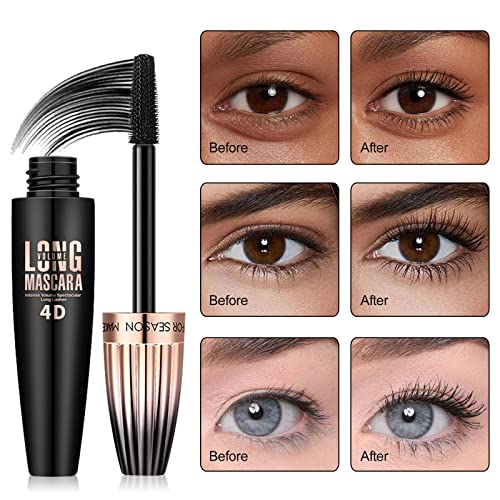 4D Silk Fiber Lash Mascara Waterproof - 2 Pack