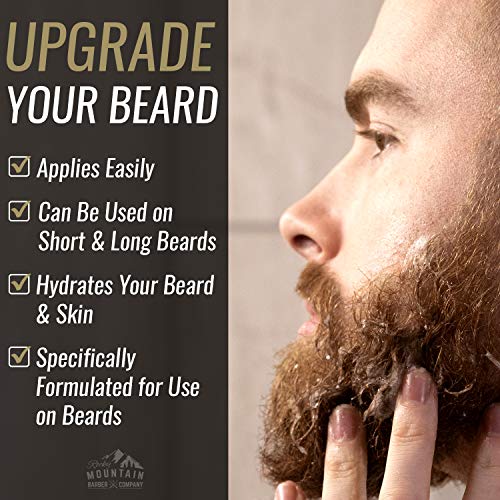 Rocky Mountain Barber Company Foaming Sandalwood Beard Wash ? With Sandalwood Essential Oil, Vitamin B5 & Dead Sea Salt - 5 oz