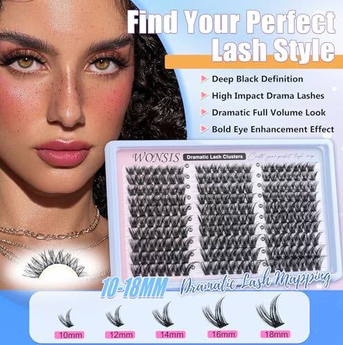 C Curl Fluffy Cluster Lashes for DIY Extensions | WONSIS