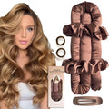 BLINKEEN Jumbo Satin Heatless Hair Curler Set - Overnight Rod & Scrunchies