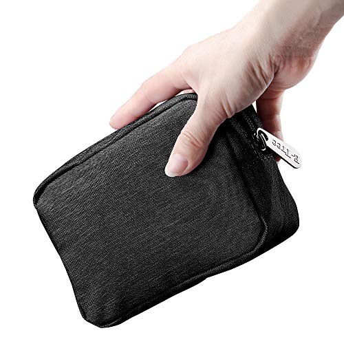 Small Makeup Pouch Organizer Bag 4x6 inch Black