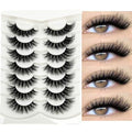 loladook 18mm Cat Eye Mink Lashes - 3D Full Strip Fluffy Eyelashes