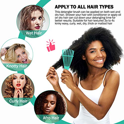 Detangling Brush for Curly & Kinky Hair 3a-4c