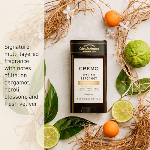 Aluminum-Free Men's Deodorant with Italian Bergamot - 48-Hour Odor Protection