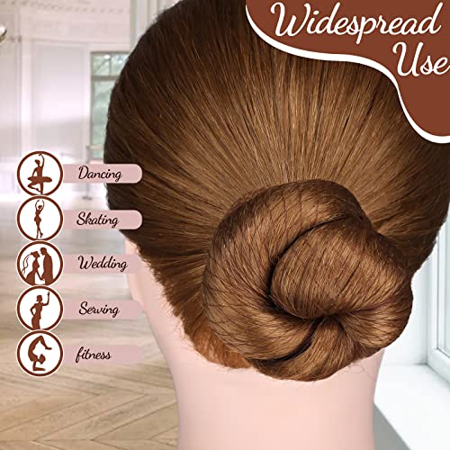 Brown Hair Net & U-Pins Set (20 Nets + 40 Pins)