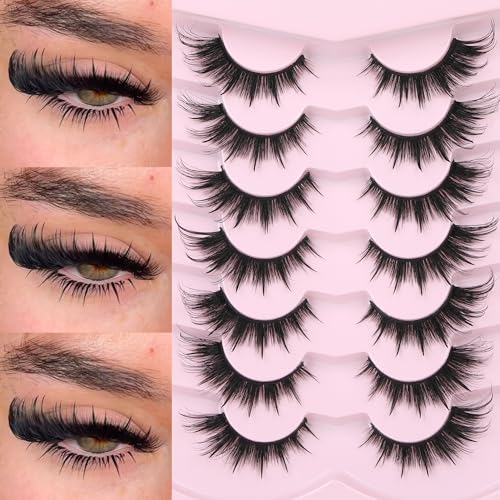 Spiky Cat Eye False Eyelashes - TNFVLONEINS Fox Eye Lashes