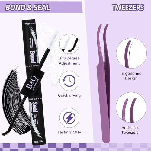 Manga Lash Clusters DIY Kit - 0.05mm Ultra-Thin Band Wispy Eyelash Extensions