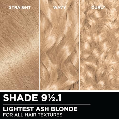 Garnier Olia Hair Color Light Ash Blonde 9 1/2.1, Ammonia-Free Permanent Hair Dye