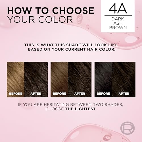 L'Oreal Paris Excellence Crème Hair Color 4A Dark Ash Brown - Pack of 1