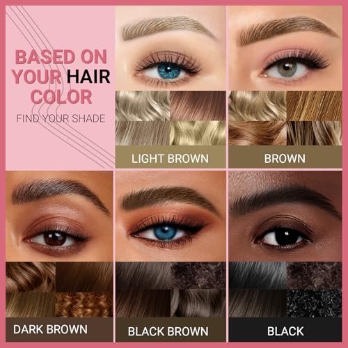 Vevivia Beauty Eyebrow Pen - Dual-Tip Microblading, Waterproof Dark Brown