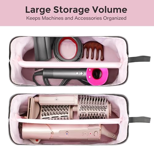 Hair Tools Travel Bag for Shark Flexstyle Dyson Airwrap, Portable Dyson Airwrap Case, Waterproof Travel Carrying Case for Shark Hair Air Wrap Revlon Dryer Curling Iron and Attachments