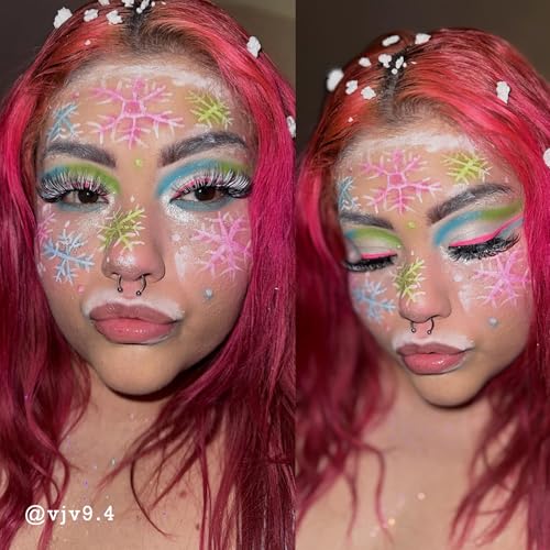 Water Activated UV Glow Face & Eyeliner Paint 14 Neon Colors