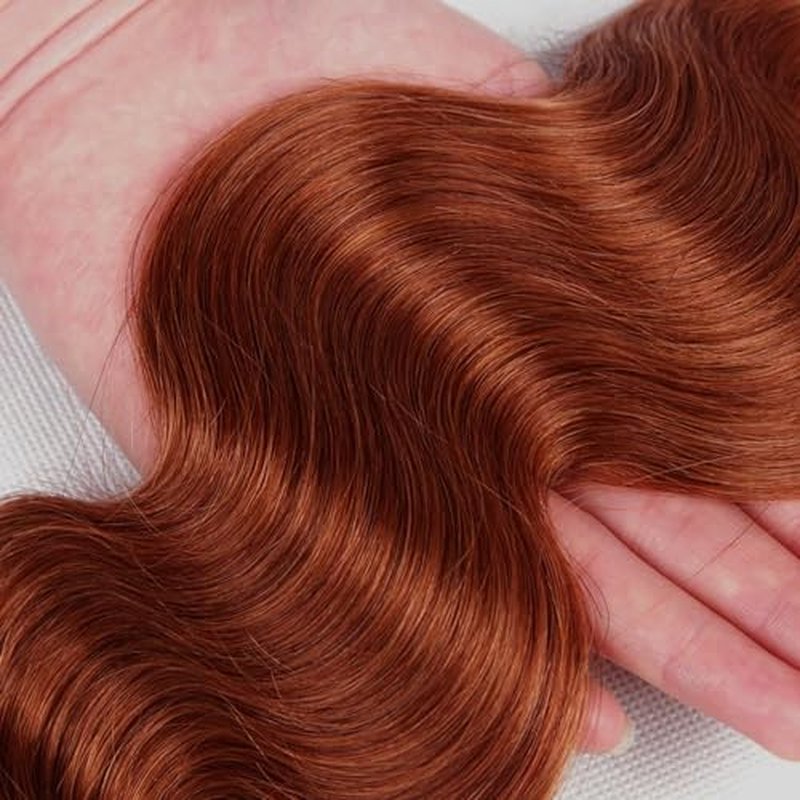 Reddish Brown Human Hair Bundles - Copper Body Wave 3 Pack