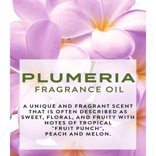 Botanical Beauty PLUMERIA FRAGRANCE OIL ROLL-ON 0.338 Fl.oz 10 ml Rollerball Perfume, Alcohol-Free, Long Lasting