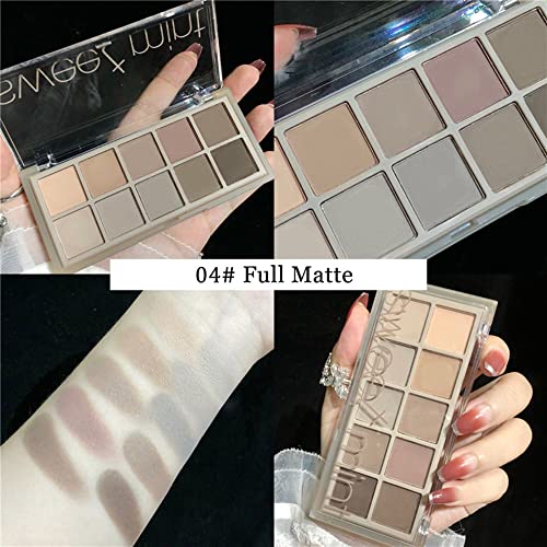 Go Ho 10-Color Matte Eyeshadow Palette - Waterproof Neutral