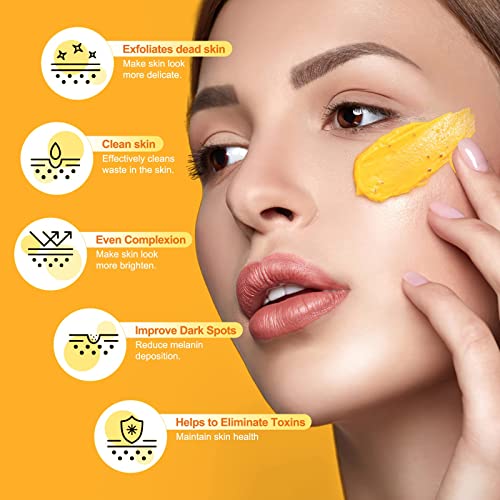 Vitamin C & Turmeric Face Scrub - Organic Exfoliator 130g