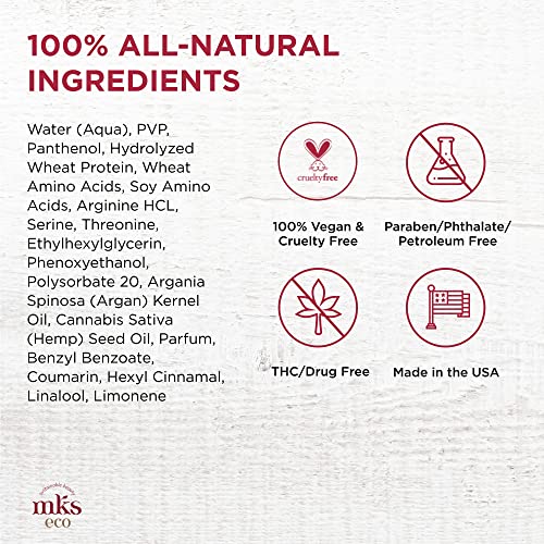 MKS eco Bounce, Original Scent - 8 fl oz - Volumizing Spray - Natural-Looking, Weightless Volume - Moroccan Argan Oil, Hemp Seed Oil & Panthenol - Vegan & Cruelty Free