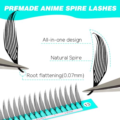 VAVALASH Premade Anime Chunk Lash Extensions 0.07 D Curl