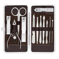 12-Piece Professional Manicure and Pedicure Grooming Kit