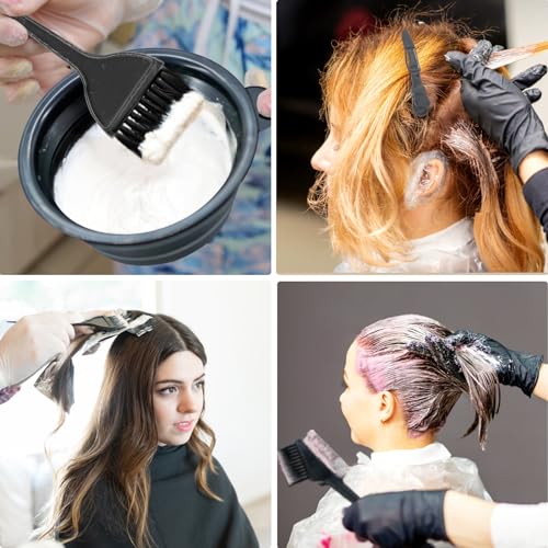 Xarchy 12-Piece Hair Dye Kit with Brush, Bowl & Clips