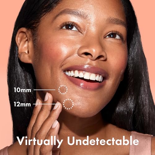 Rael Invisible Hydrocolloid Acne Pimple Patches 96 Ct - Clear, Hypoallergenic, 2 Sizes (10mm & 12mm) - Discreet Skin Cover