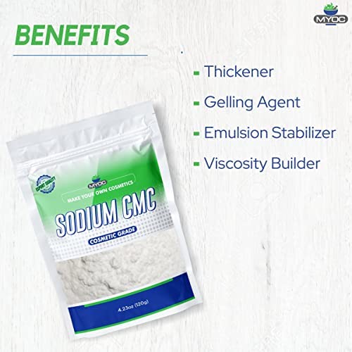 Sodium CMC Powder Cosmetic Grade - Thickener & Stabilizer 120g