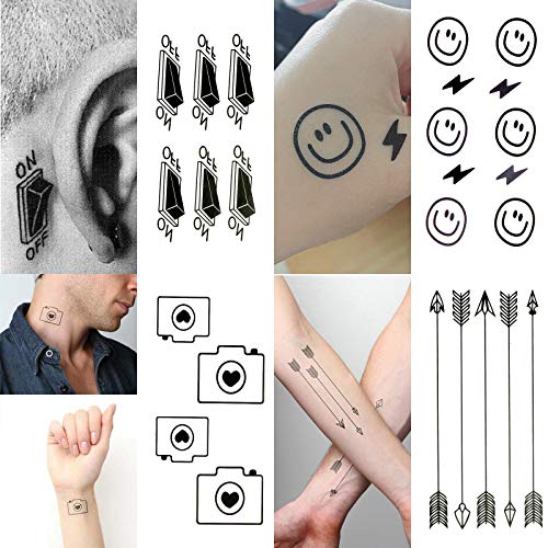 30 Sheets Temporary Tattoos Kit - 100+ Designs for Kids & Adults