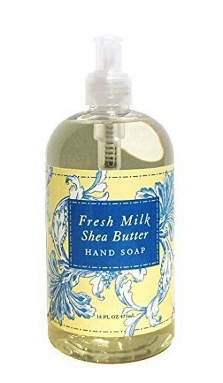 Greenwich Bay Fresh Milk Body Care Spa Quartet - Hand Soap, Lotion, Body Butter, and Soap Bar Square - Luxurious Shea Butter Skin Care in Captivating Botanical Scents