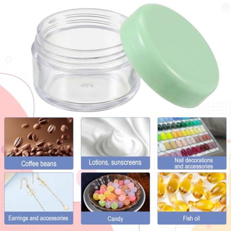 8-Pack Tiny Travel Containers for Creams & Lotions - 5ml