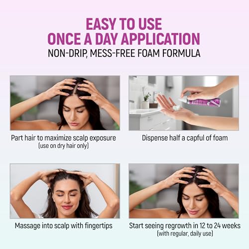 Minoxidil 5% Foam for Women Hair Regrowth, 2.11 Oz