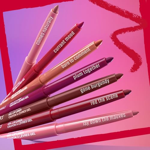 Wet n Wild Perfect Pout Matte Retractable Gel Lip Liner - Purple Lay Down the Mauves, 1 Count