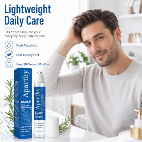 Hair Growth Serum Roll-On for Thicker Hair & Beard - 25ml